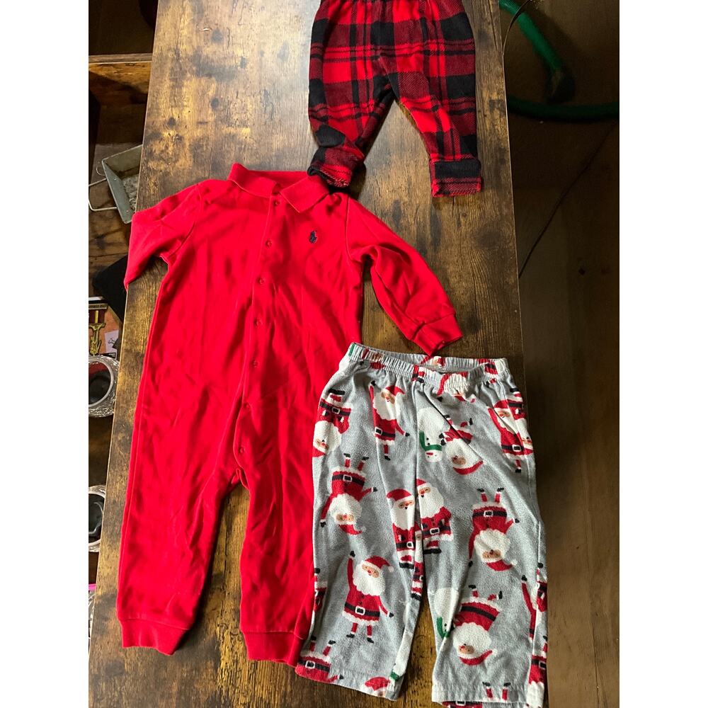 Red Baby Pajamas. Polo, Carters, and Cat and Jack Children 12 Months 12M